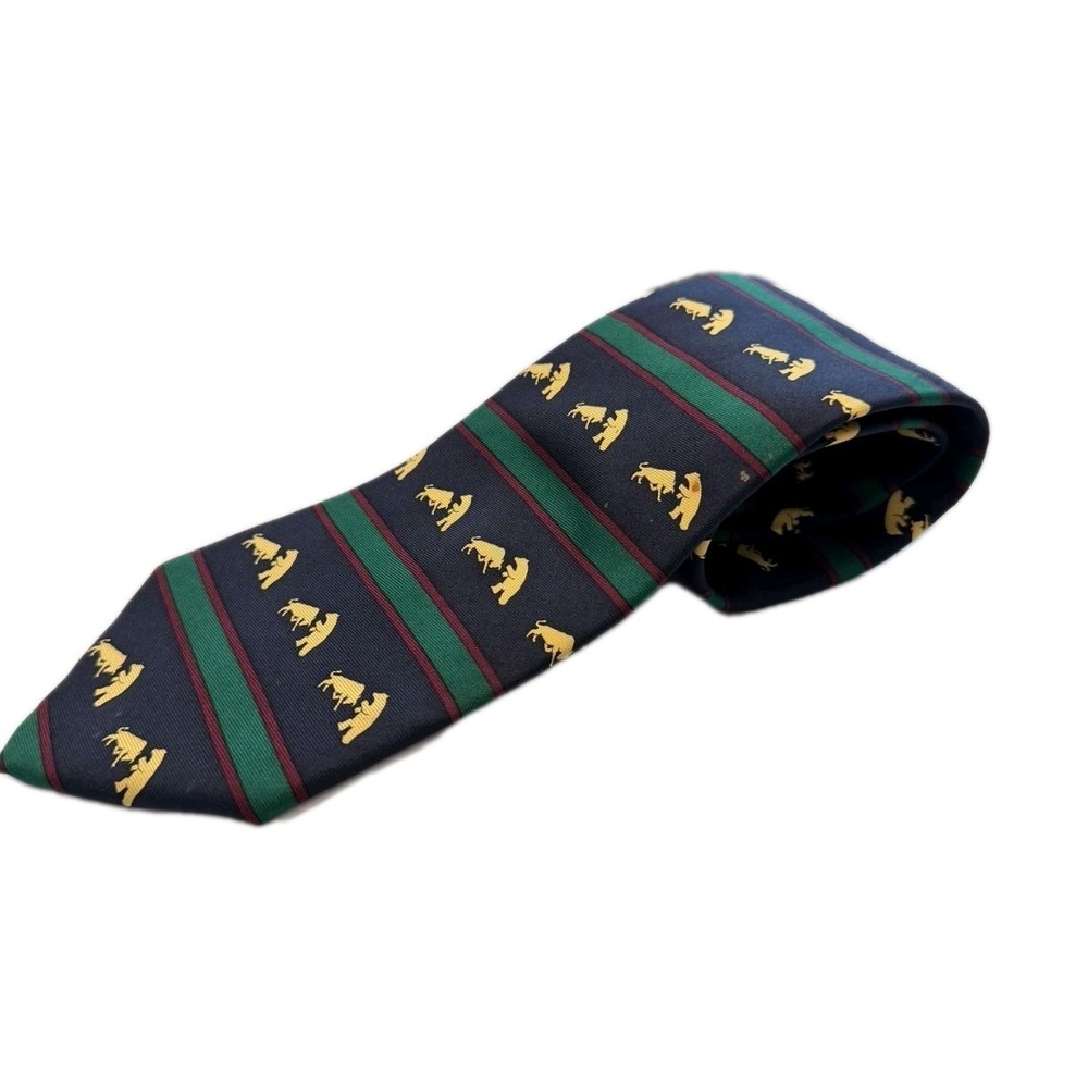Bull‎ & Bear Alynn Neckwear Silk Tie Made In USA